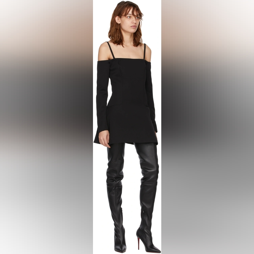 Christian Louboutin Kate Botta Alta 100mm leather over knee boots 38.5